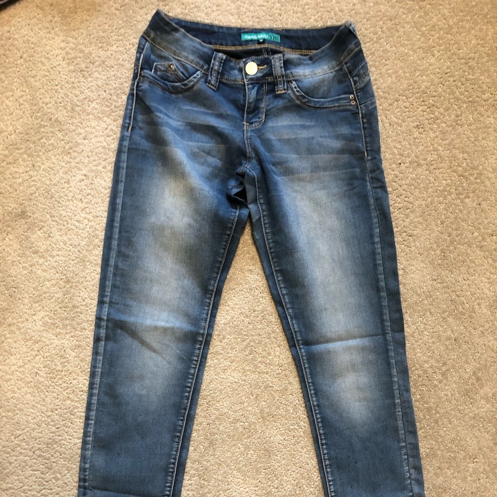 Skinny low waisted jeans